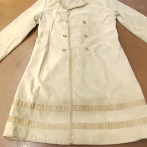 Banana Republic Cream Double-Breasted Trench Coat